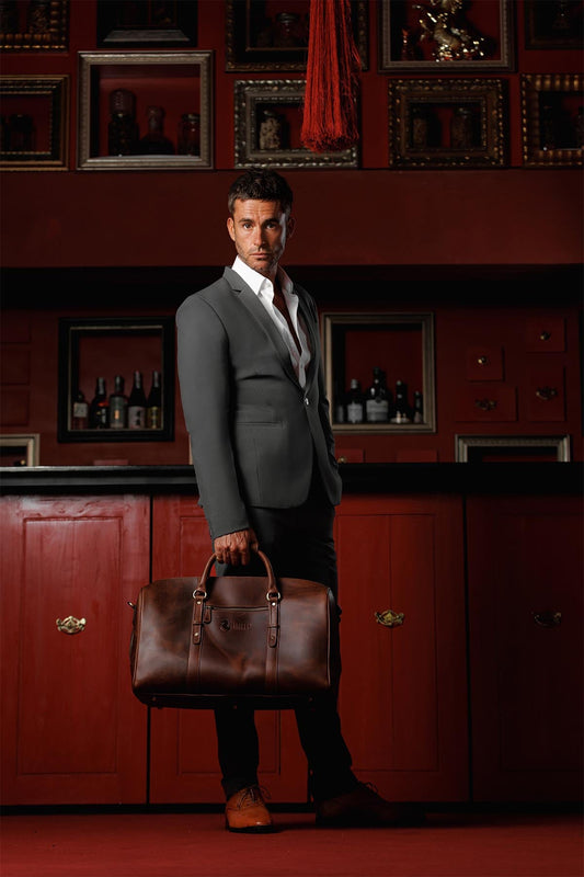 Redvers Buller “Heritage Voyager” Leather Duffle Bag